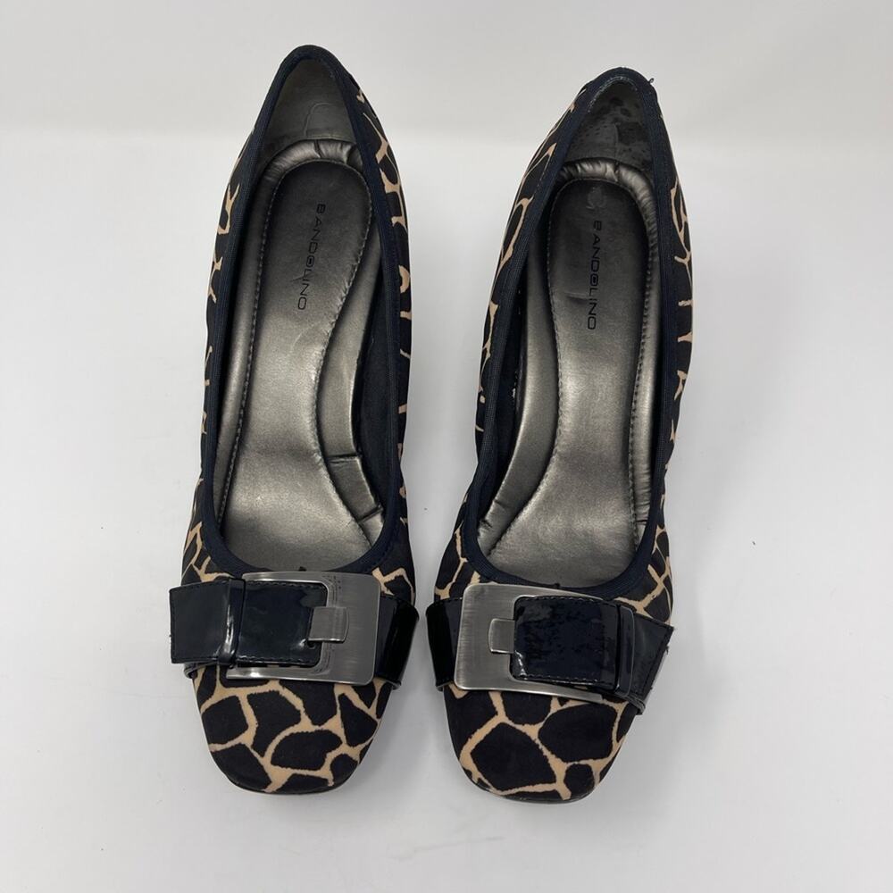 Bandolino BREEZYLYT Giraffe Print Wedge Heels - Size 10